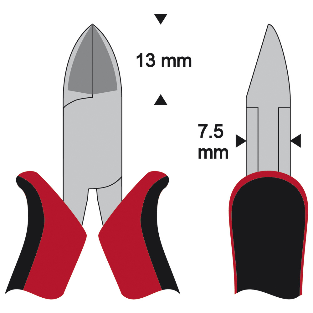 Side cutters, oval head, type with wate - 2