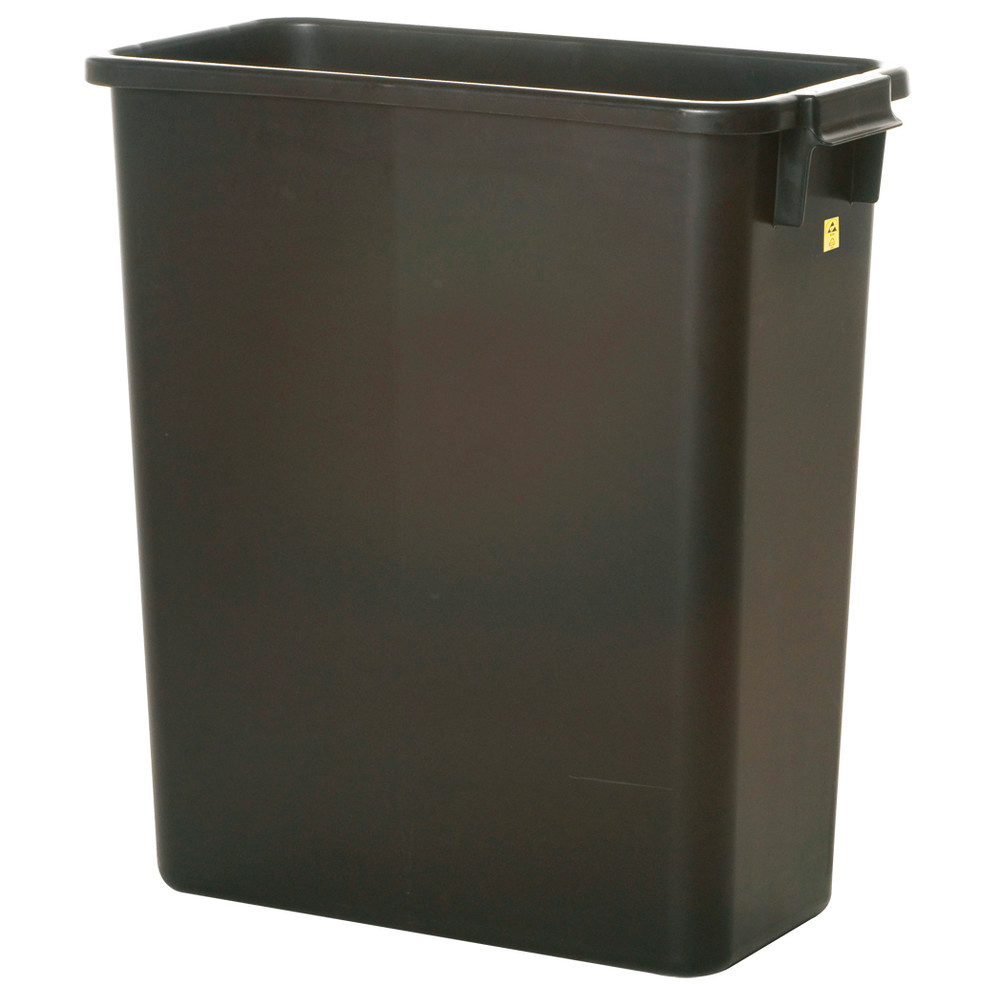 Wastebasket, ESD, capacity 60 L, 280 x 555 mm, 590 mm