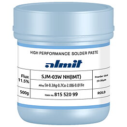 Solder paste, SJM-03W NH(IMT), 20–38 µm, 500 g can