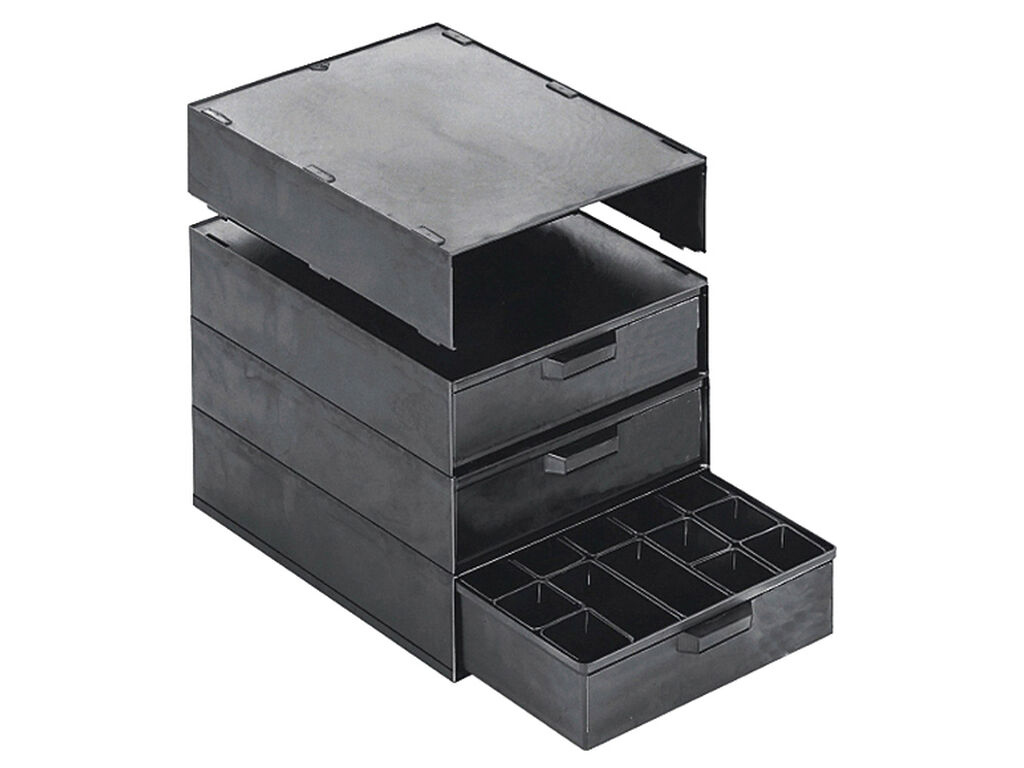 Drawer cabinets with 4 drawers, 266x365x305 mm