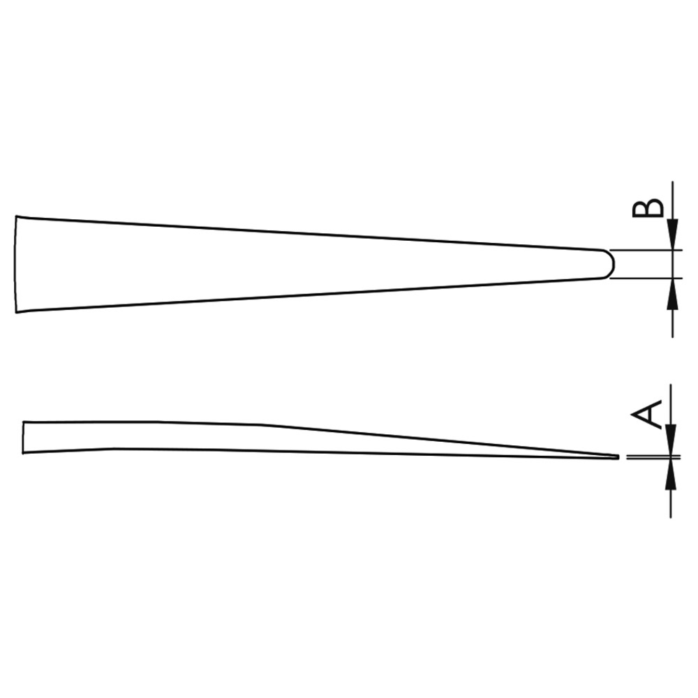 Precisionspincett med fast grepp 2AX-SA - 2