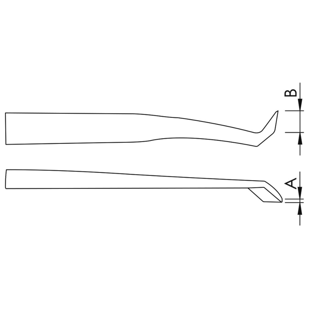 Precisionsskärpincett "SOFT" 14AGW-C-DR - 2