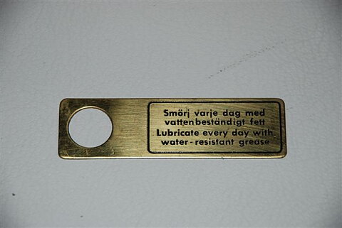 Skylt vattenpump