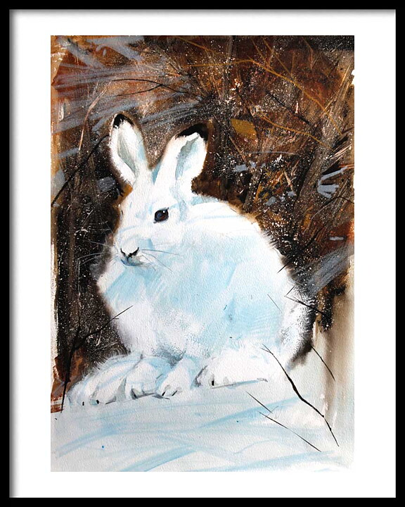 Julhare Arctic Hare White Christmas 40x50