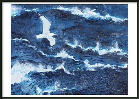 Wave three Tredjevåg 70x50 cm