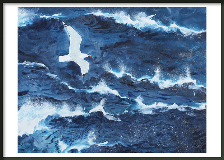 Wave three Tredjevåg 70x50 cm