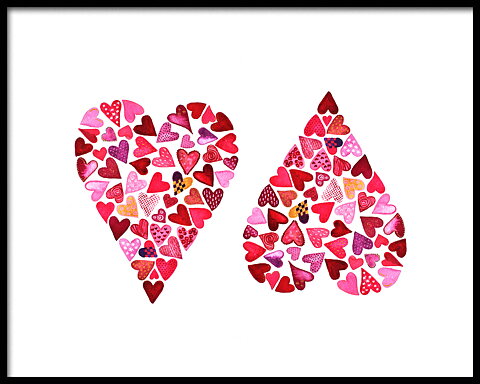 TwoHearts 50x40 cm