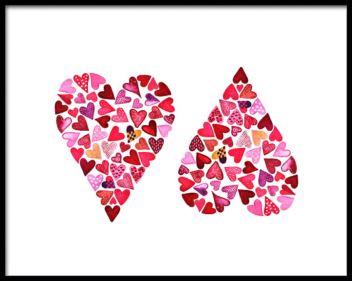TwoHearts 50x40 cm