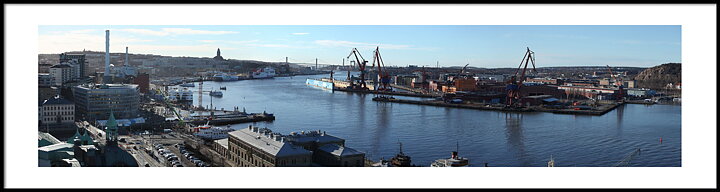 Gothenburg Panorama Hamnen Harbour 150x40