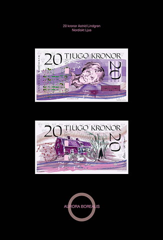 20 kronors sedel Astrid Lindgren
