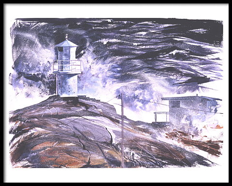 Skallens Fyr Marstrand 50x40