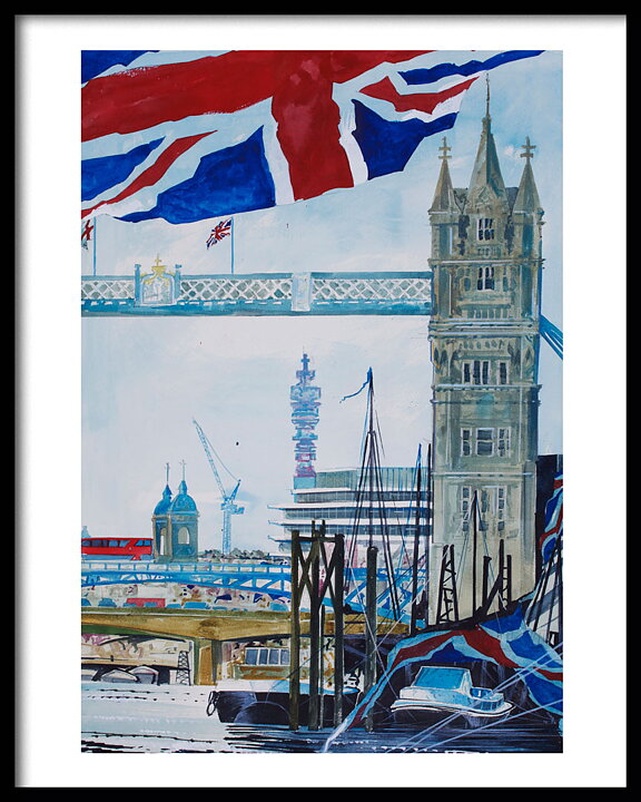 London Spring Tower Millenium Pier 40x50