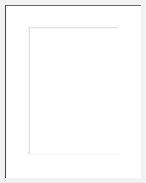 Vit ram Bildstorlek 50x40 cm, Färdig inramning 70x50 cm 950:- 