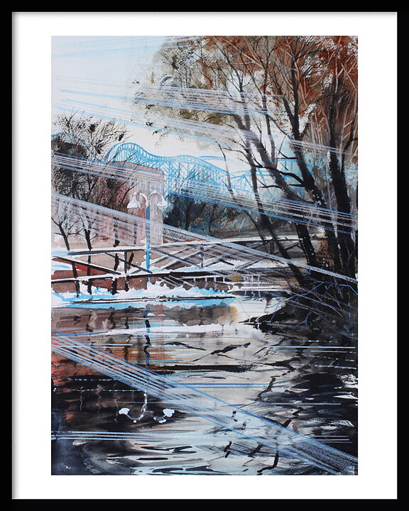 Sprudlande Lisebergsvår 40x50