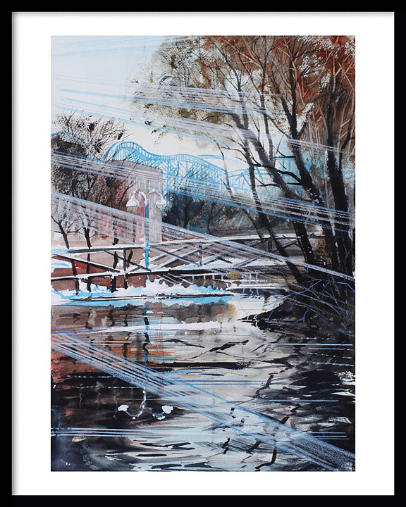 Sprudlande Lisebergsvår 40x50