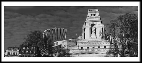 Tower Hill London 95x40 cm oramad Fine Art Giclé Signerad