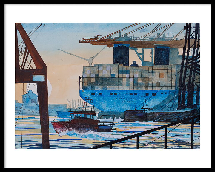 Senhöst Skylines Älvsborg 50x40