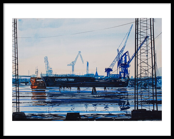 Senhöst Skylines Gullbergsvass 50x40