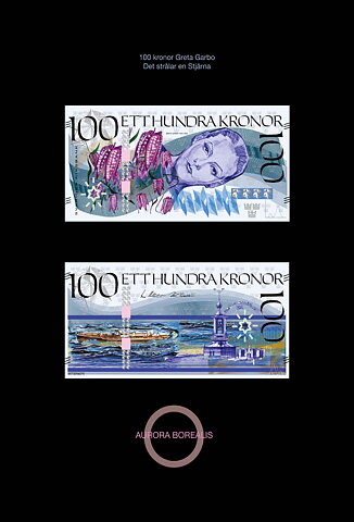 100 kronors sedel Greta Garbo