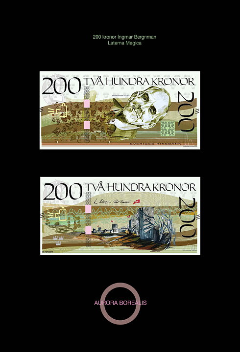 200 kronors sedel Ingmar Bergman