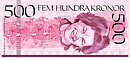 500 kronors sedel Birgit Nilsson