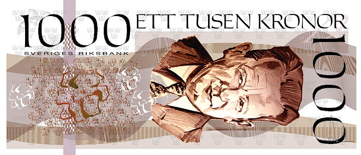 1000 kronors sedel Dag Hammarskjöld