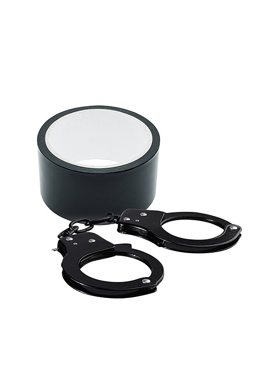 METAL CUFFS & BONDAGE TAPE