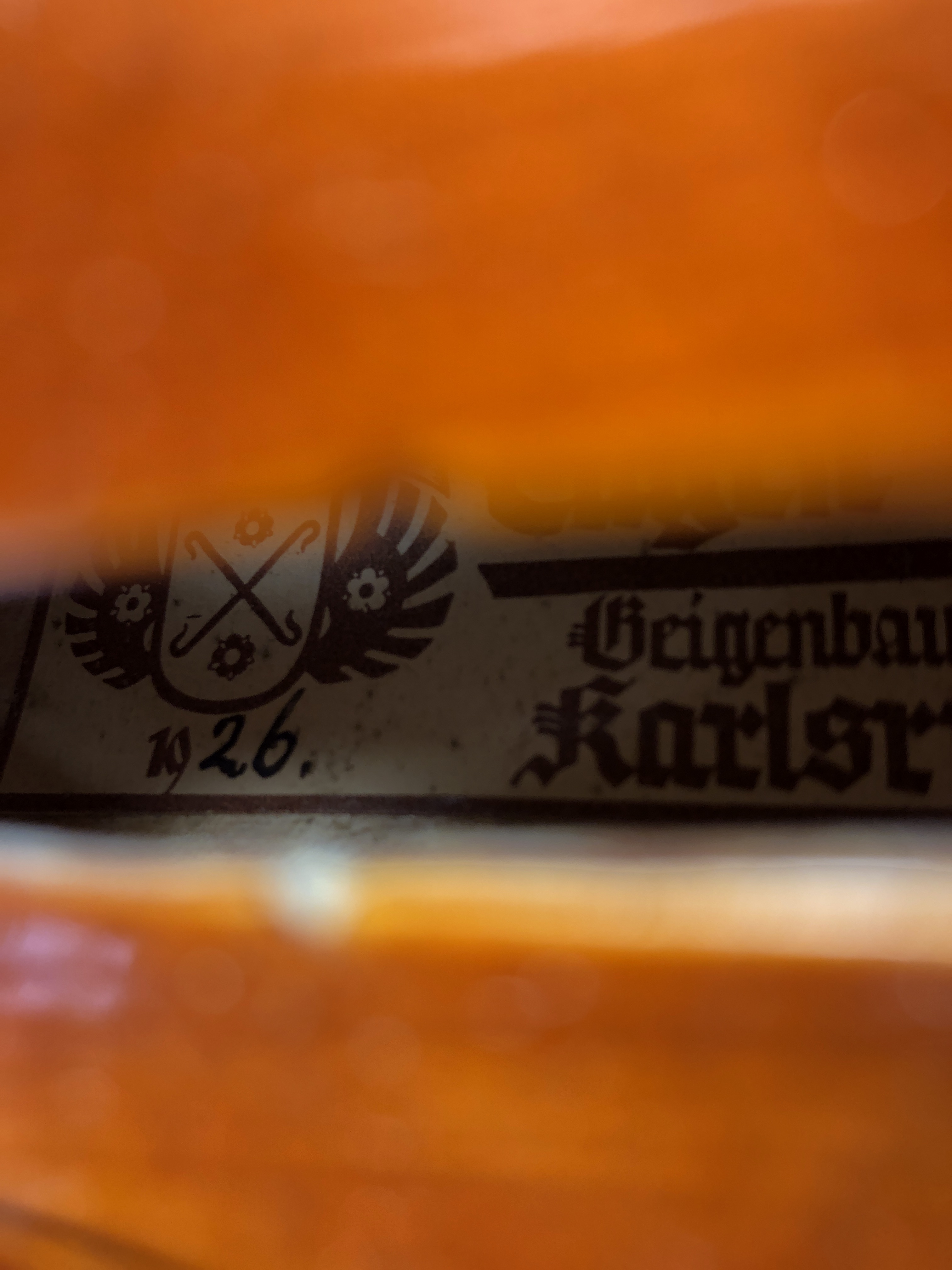 4/4 fiol, Eugen Wahl Karlsruhe 1926 - 9