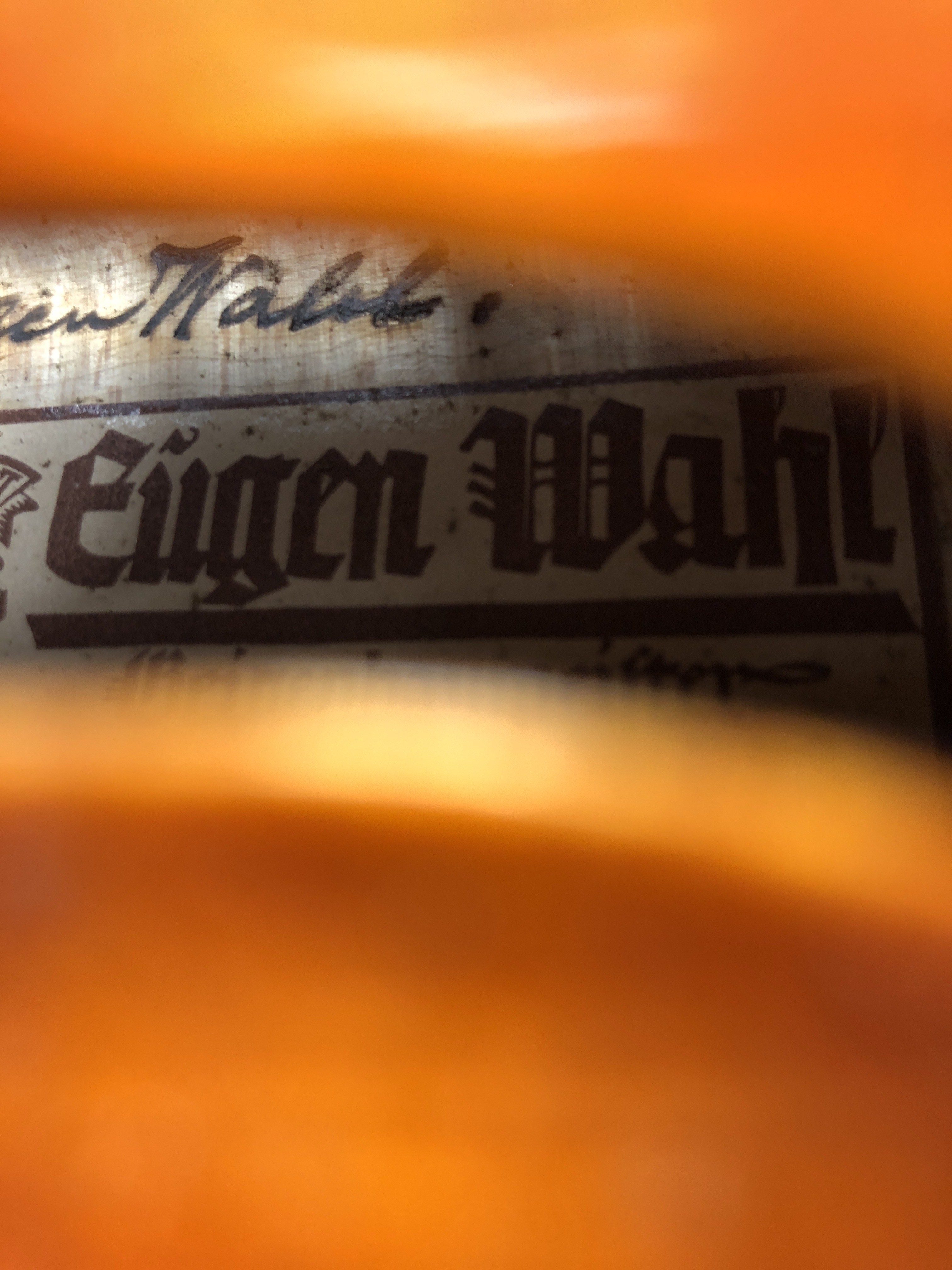 4/4 fiol, Eugen Wahl Karlsruhe 1926 - 7