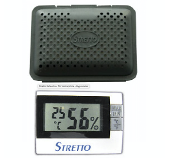 Stretto luftfuktare + hygrometer, Violin/Viola