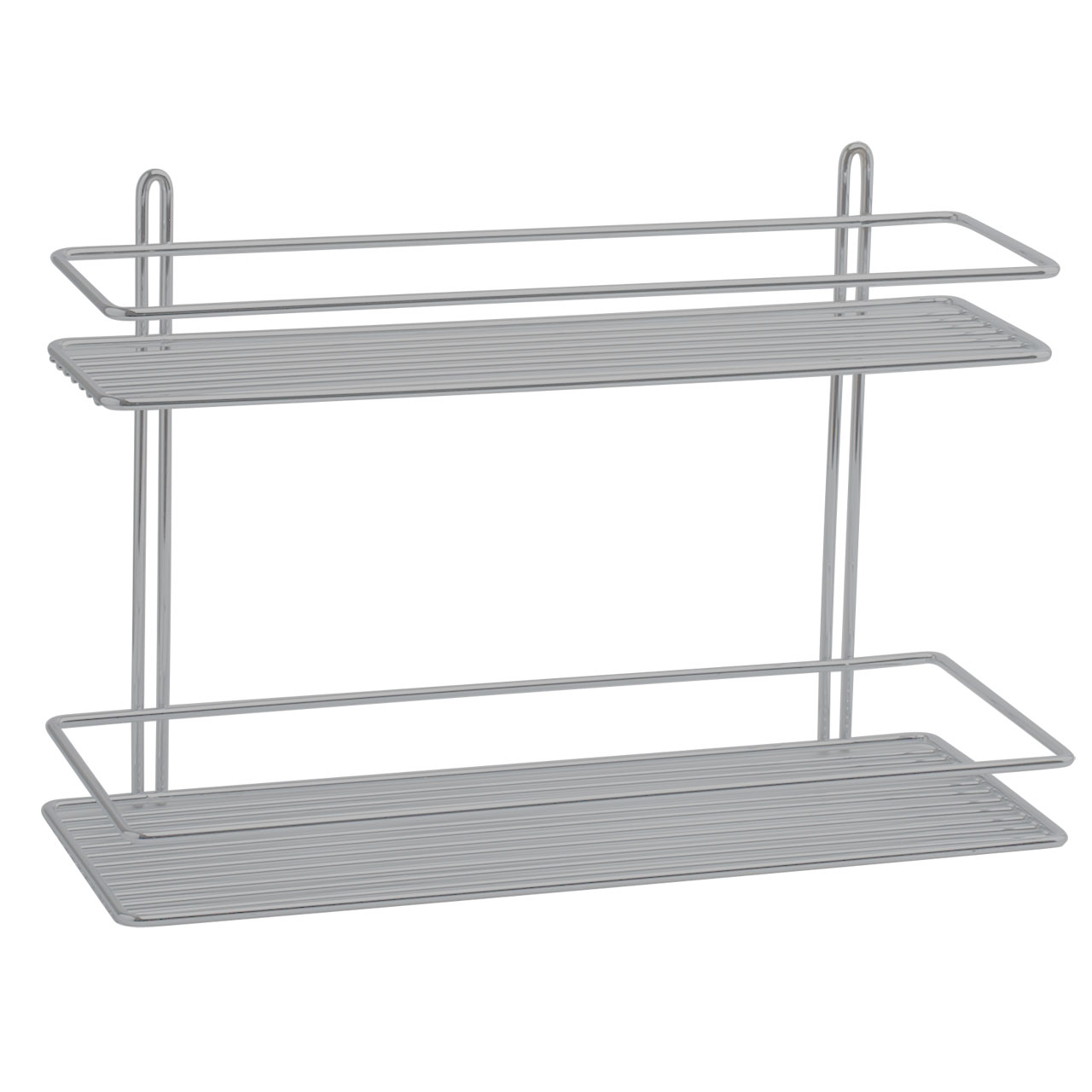 Trådhylla rak 2-plan special (silver)