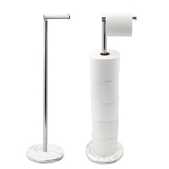 Marble toilet roll holder (1 + 5 rolls)