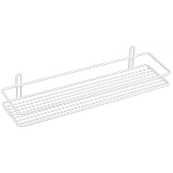 Wire shelf rectangular 1-tier (white)