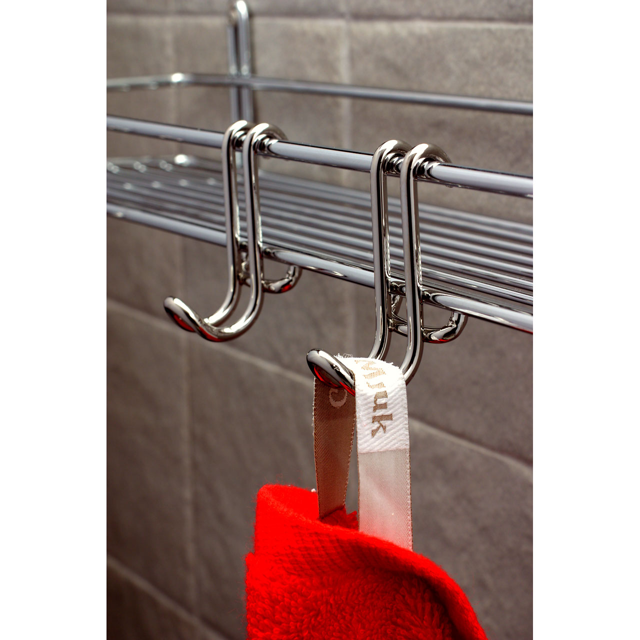 Hooks for wire shelf (white, 2 pcs) - 2