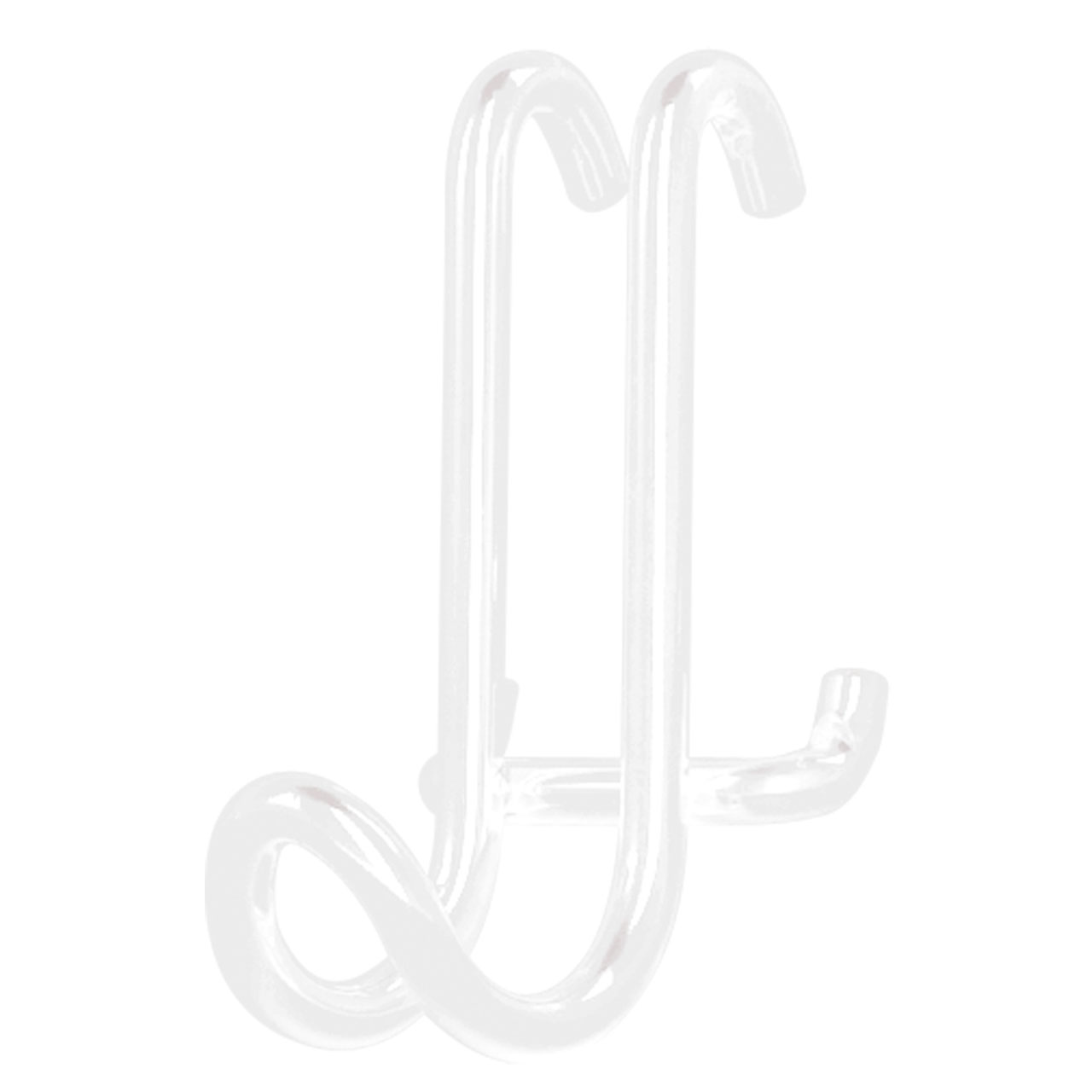 Hooks for wire shelf (white, 2 pcs)