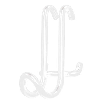 Hooks for wire shelf (white, 2 pcs)