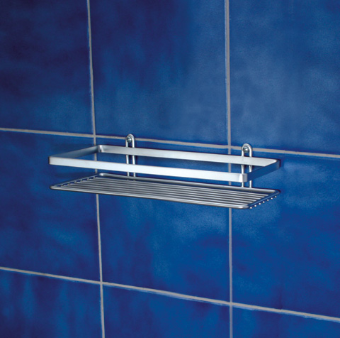Wireshelf Satina rectangular 1-tier (chrome) - 2