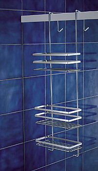 Satin kabinhylla (krom)