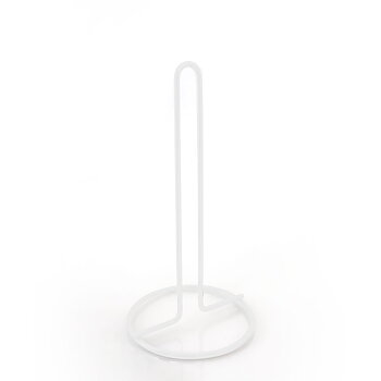 Toilet paper holder 28 cm (white, metal wire)