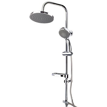 Flipper takduschset grå/krom