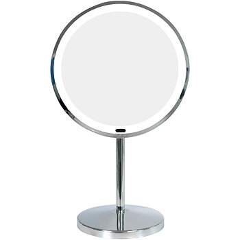 Makeup mirror with LED light for table (5x magnification)