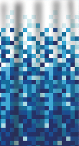 Duschy Shower curtain Pixlar blue