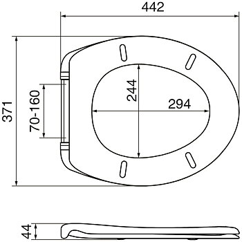 Softis Toilet Seat (blue)