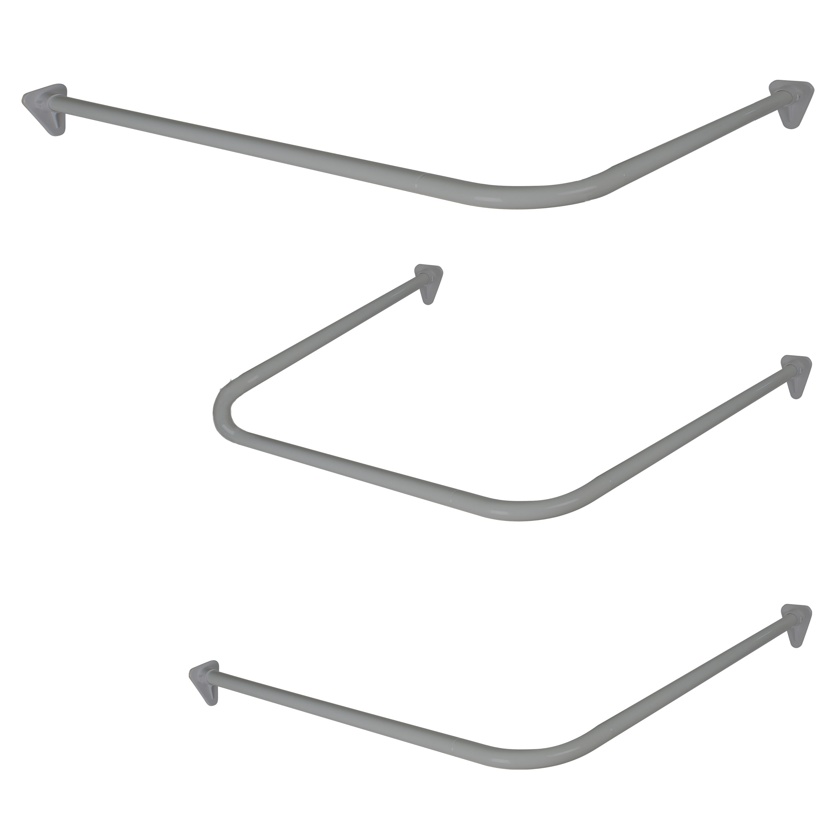 Draperistång kombi L/U ø22mm (silver)