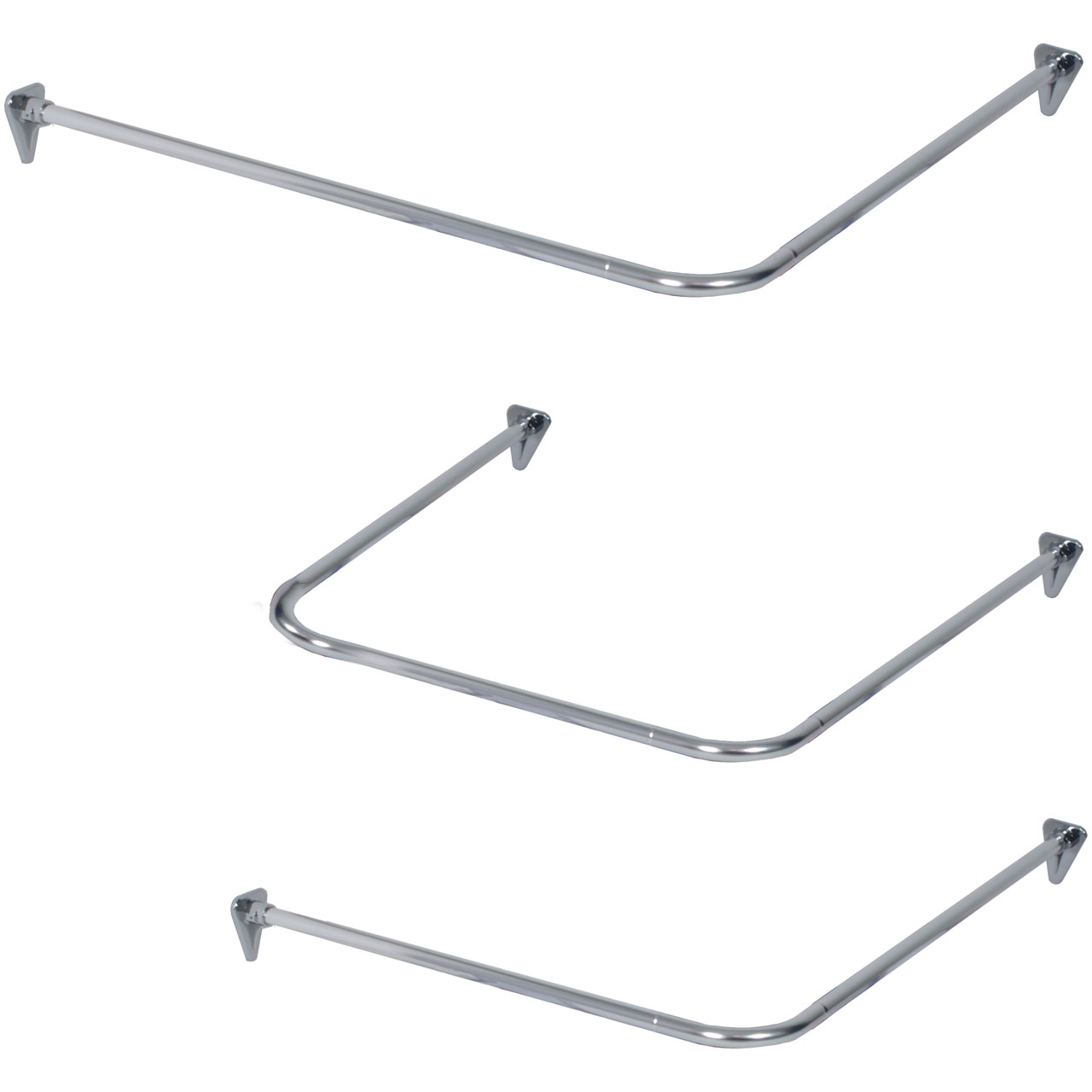 Curtain Rail Combi L/U ø22mm (chrome)