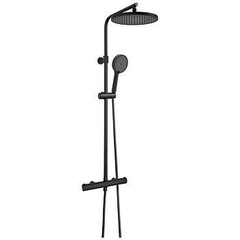 Overhead shower set EuroPulse Black