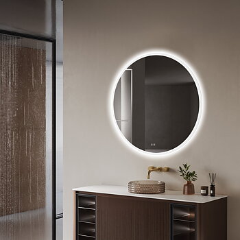 LED bathroom mirror round Ø100 cm
