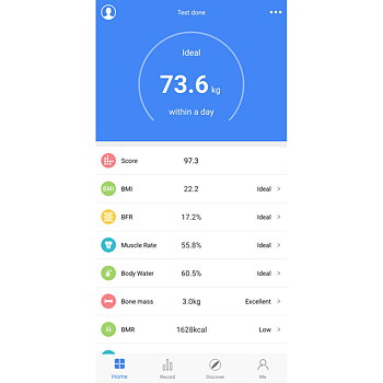 Personvåg 900-41 med bluetooth/BMI/kroppsdata (svart)