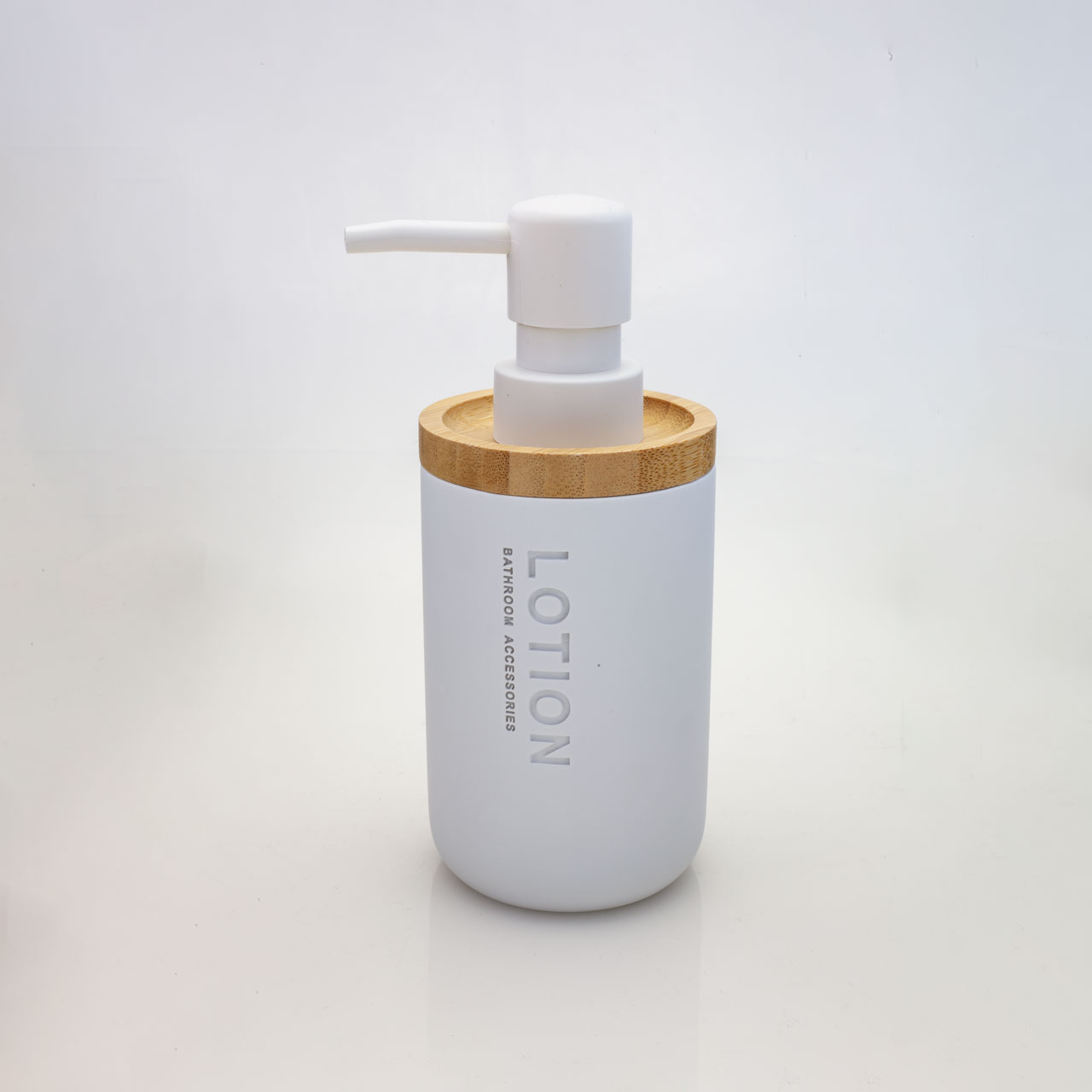 Nature vit pump för tvål/lotion (text "lotion")