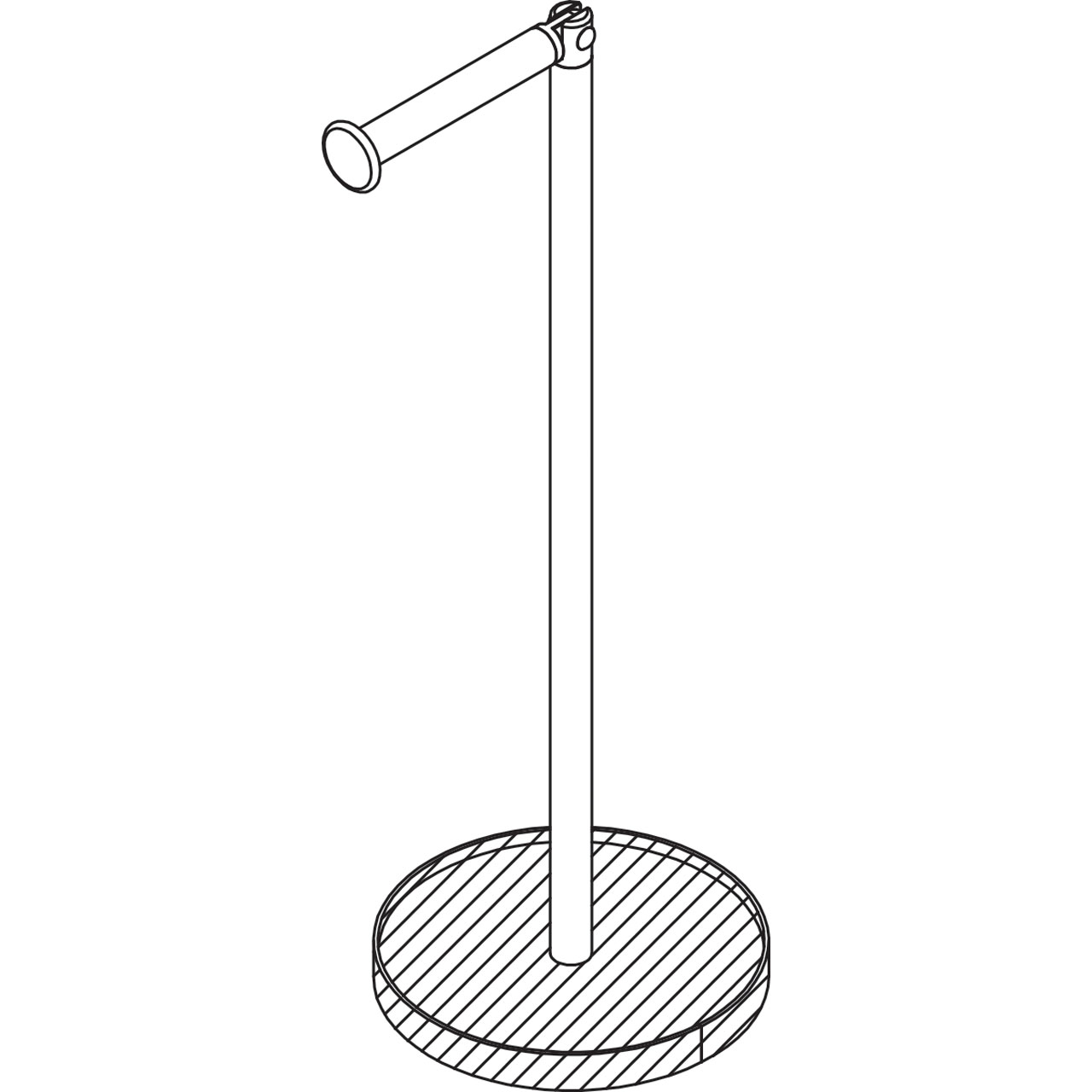 Toilet paper holder (wood pattern/black) - 3